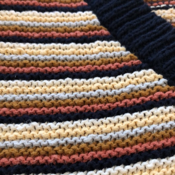 Madewell V neck pullover with stripes, size M - Picture 7 of 7